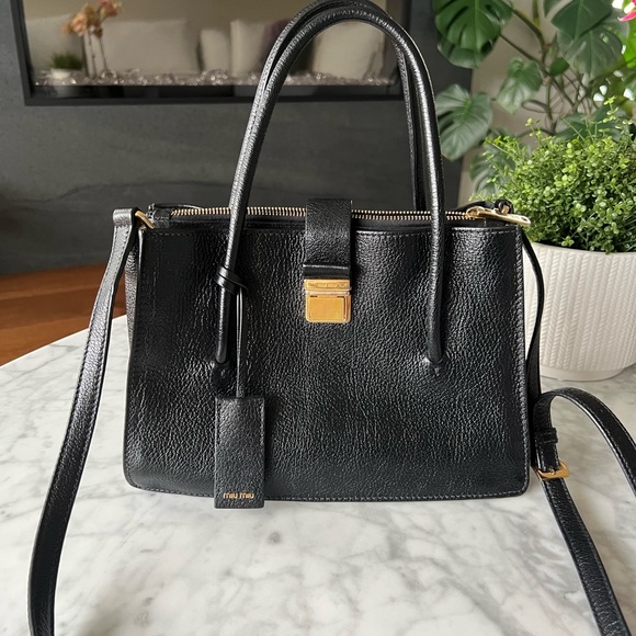 Miu Miu 2 way handbag Madras - Picture 2 of 10